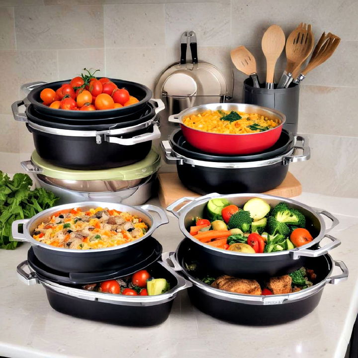 collapsible cookware to free up space