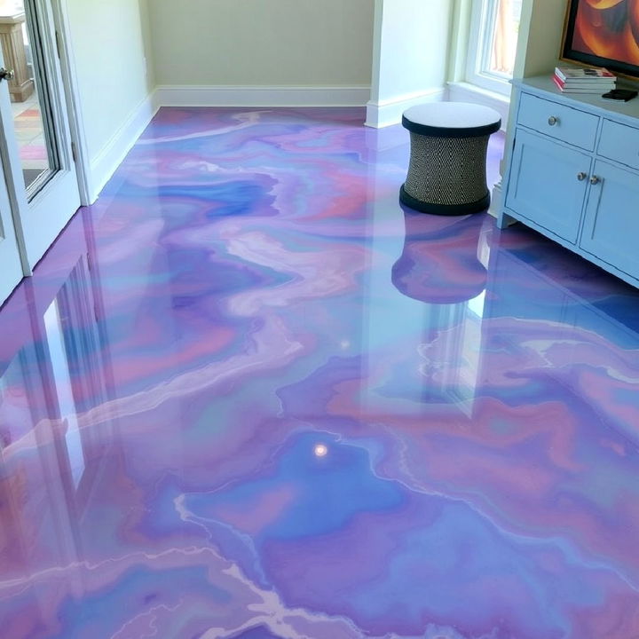 color changing epoxy floor