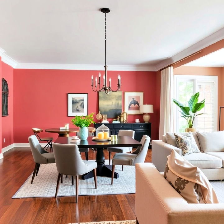 color coordination living and dining room