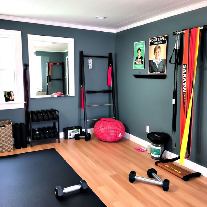 comfortable fitness corner