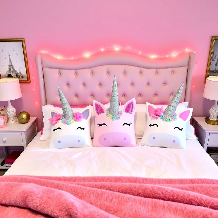 comfortable unicorn horn pillows