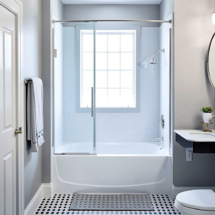 compact alcove tub shower combo