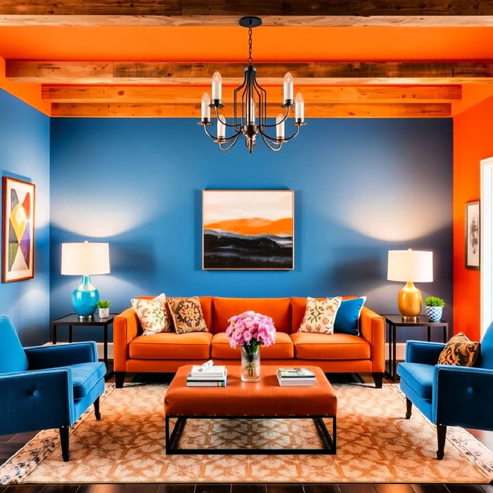 complementary colors living room