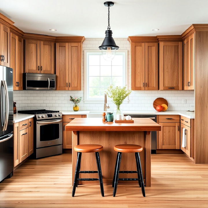 contemporary farmhouse look kitchen