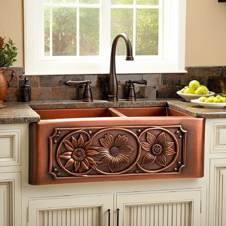 copper accent kitchen design