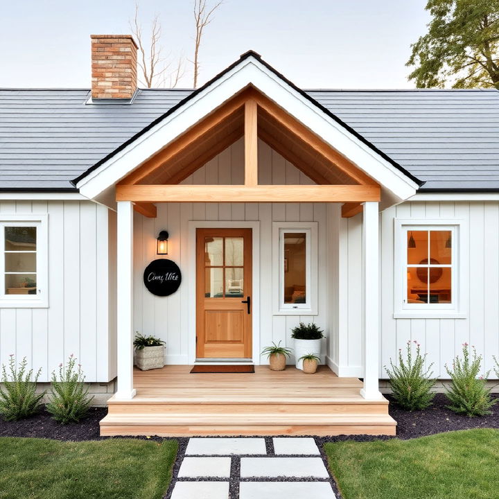 cottage exterior with scandinavian minimalism