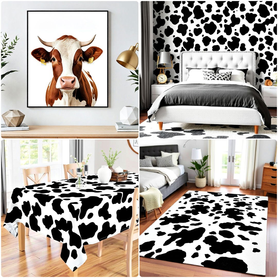 20 Cow Print Room Decor Ideas for A Unique Style