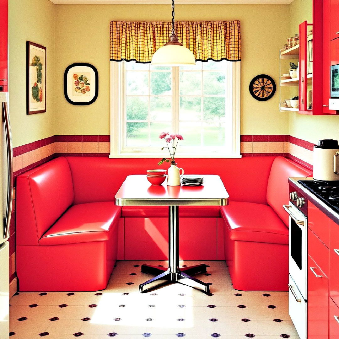cozy built in breakfast nook
