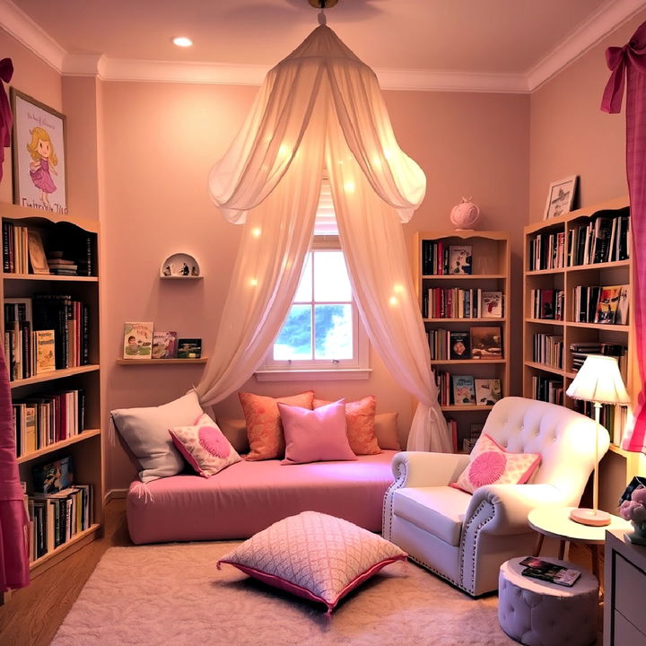 cozy fairy tale book nook for reading