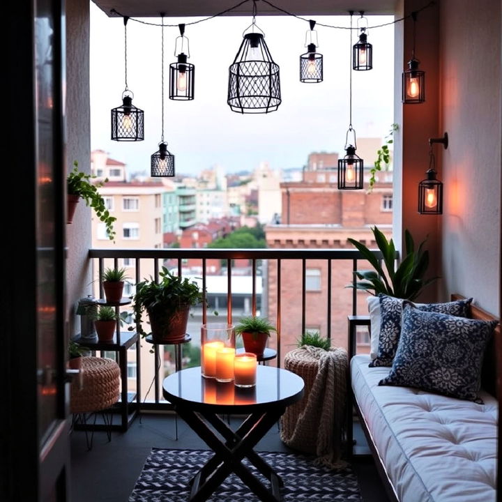 cozy hanging lanterns for bohemian