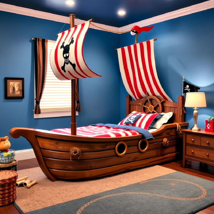 cozy pirate ship bed