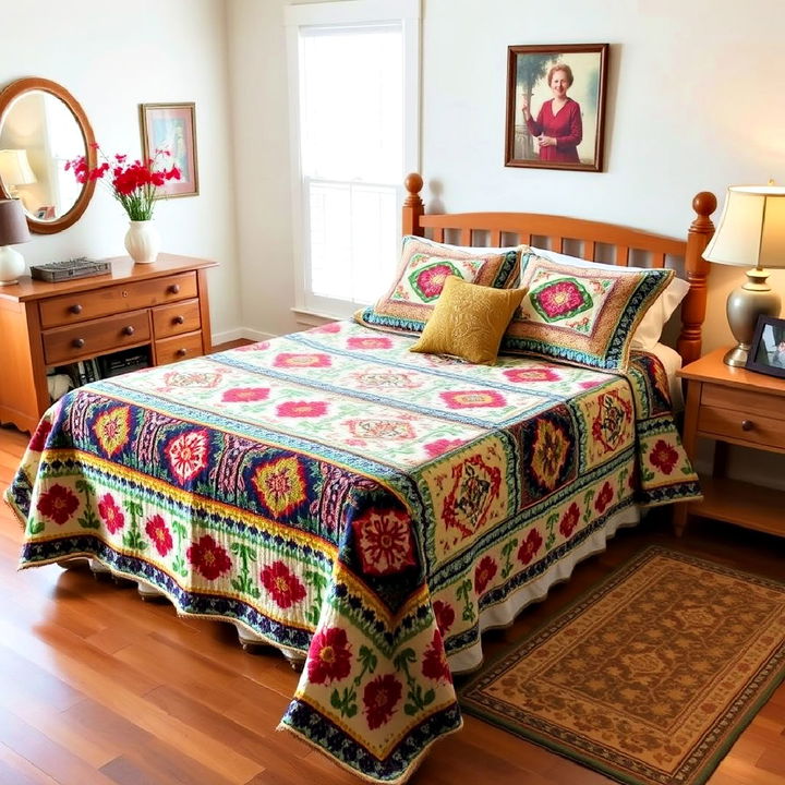 cozy quilted bedspread