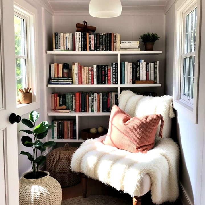 cozy reading nook to relax