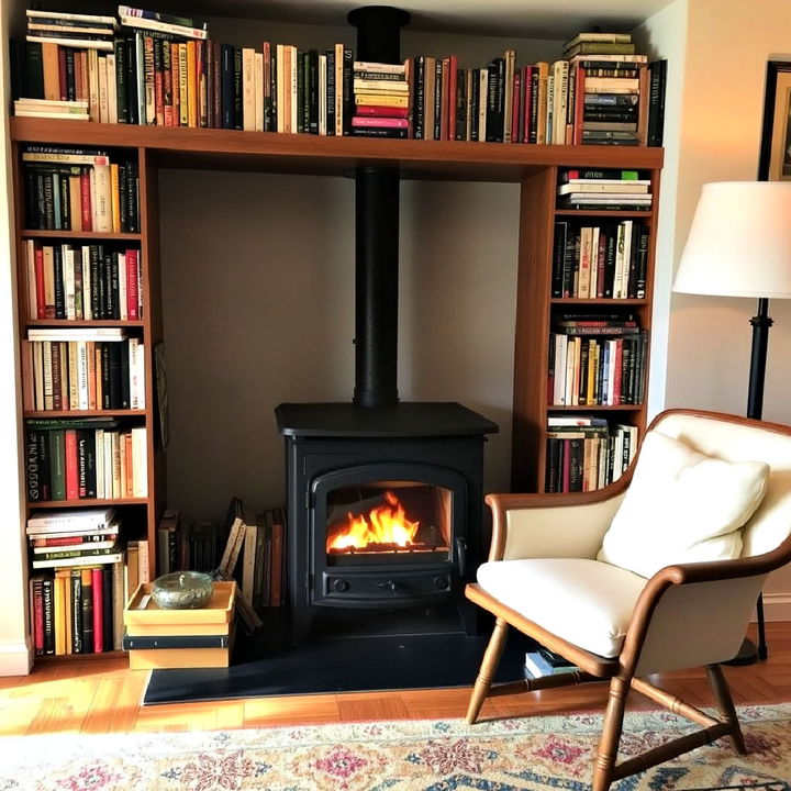 cozy wrap the area with books