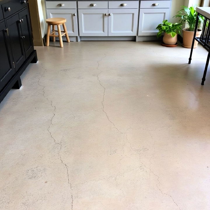 cracked leather concrete finish floor