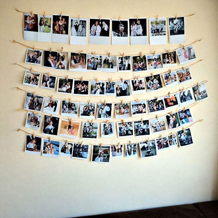 create a temporary art clips gallery wall