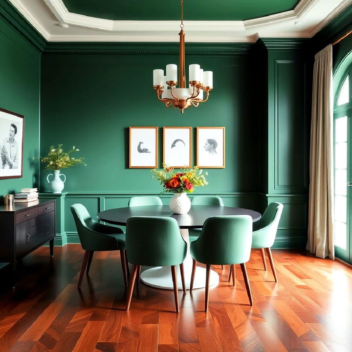 create drama with deep colored walls