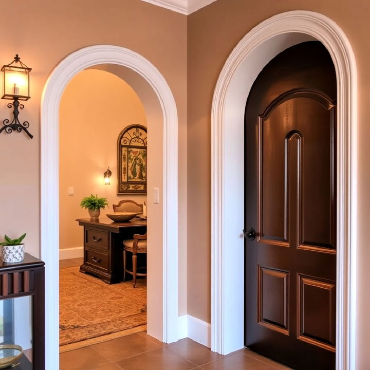 curved corner trim for door