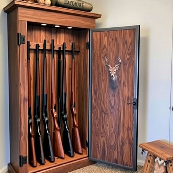 custom gun storage cabinet