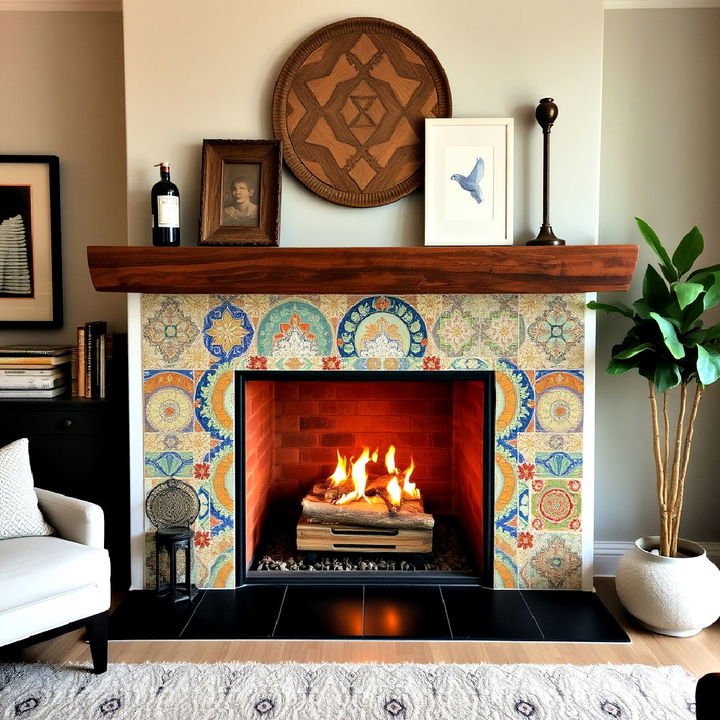 custom handmade fireplace tiles