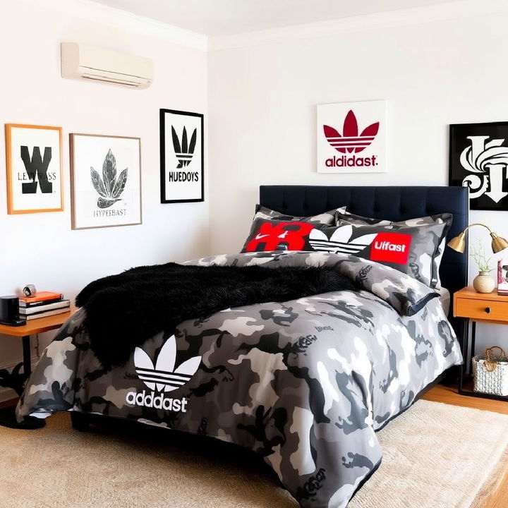 custom hypebeast bedding idea