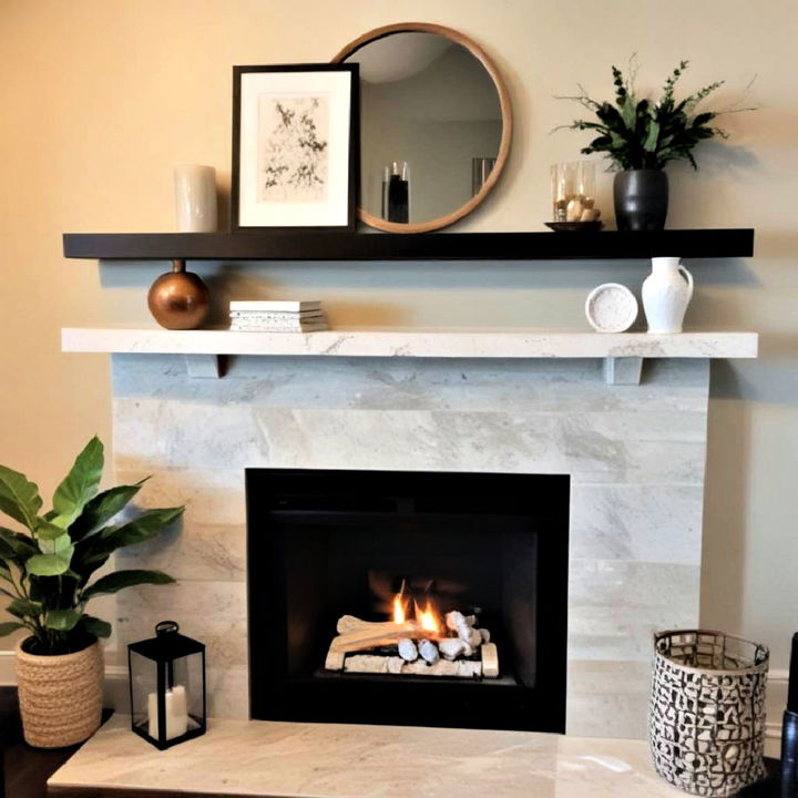 custom mix unique quartz fireplace surround