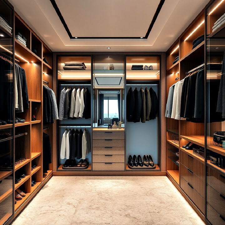 custom walk in closets for a touch of sophistication to penthouse