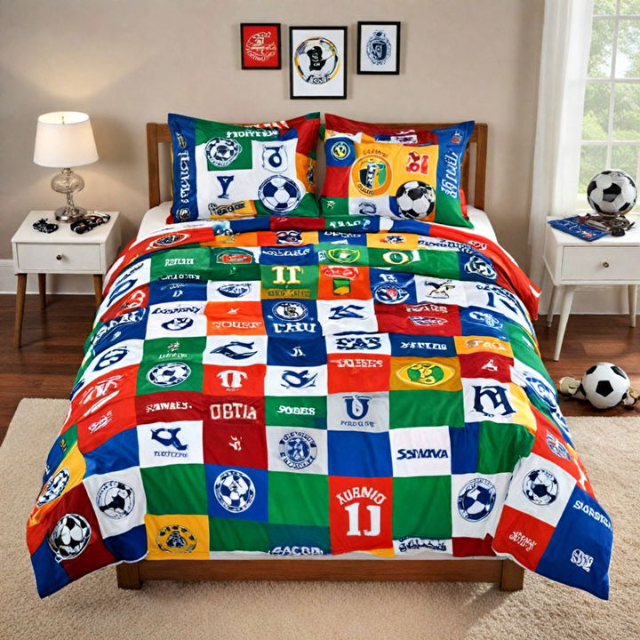 customized soccer jersey bedding