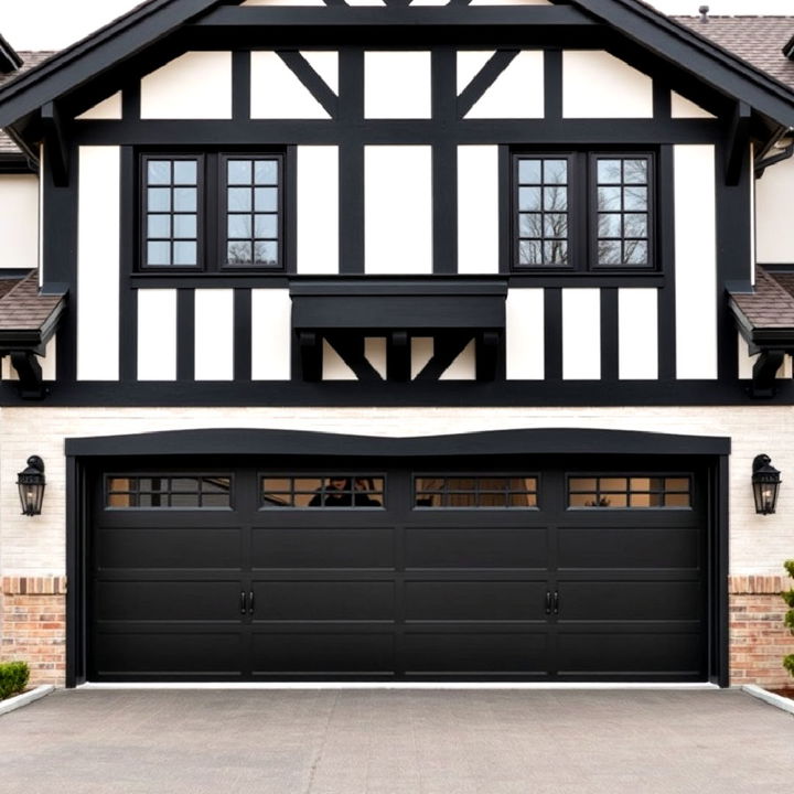 dark garage doors for a polished finish