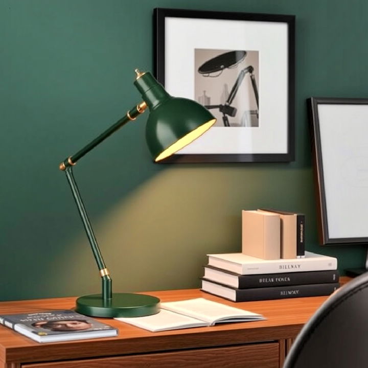 dark green desk lamp for home office