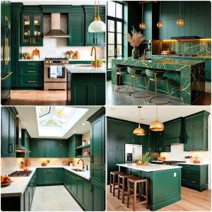 dark green kitchen ideas