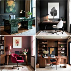 dark home office design ideas