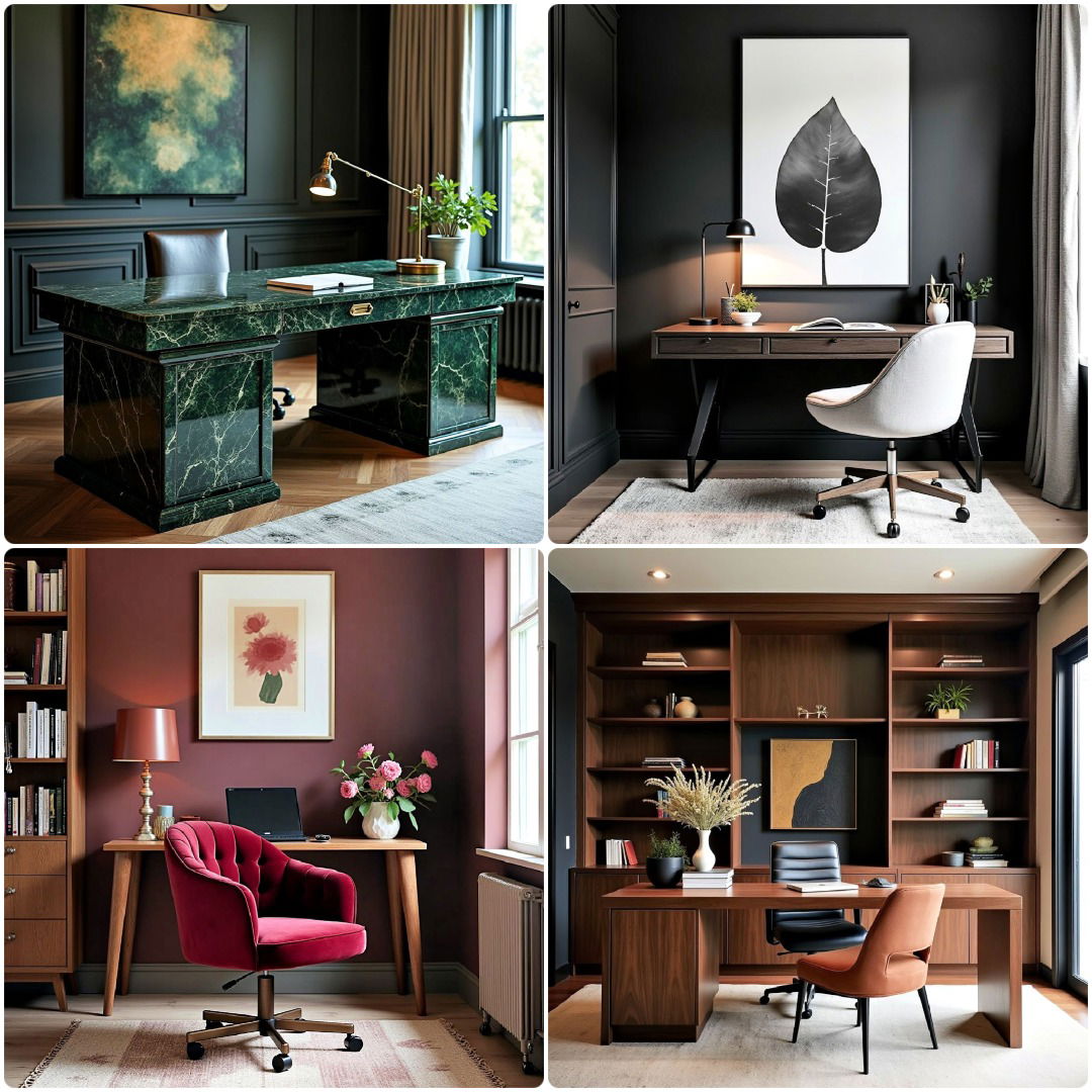25 Dark Home Office Design Ideas for Every Style