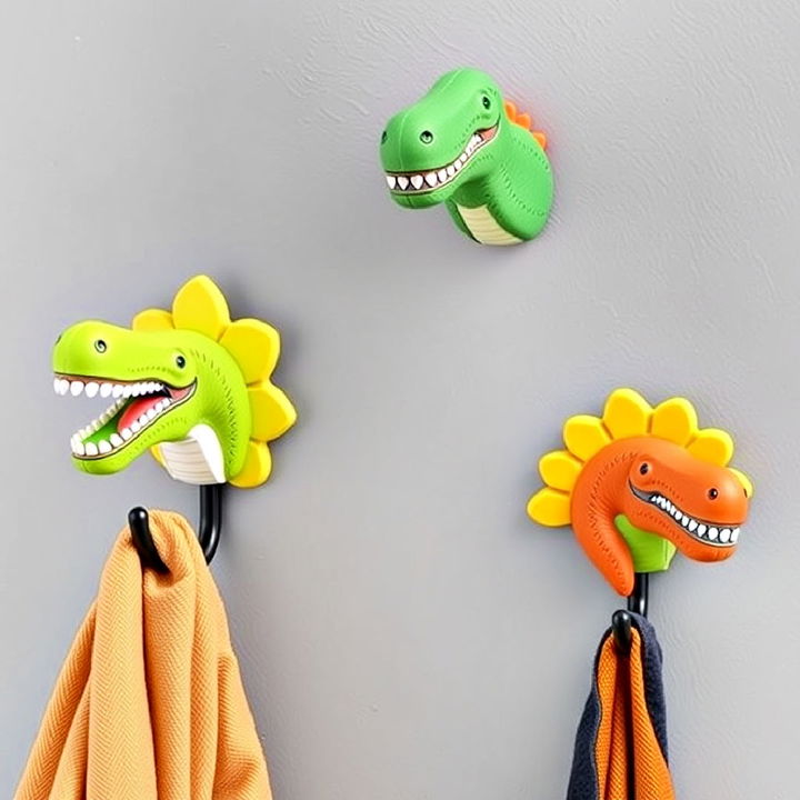 decorative 3d dino wall hooks