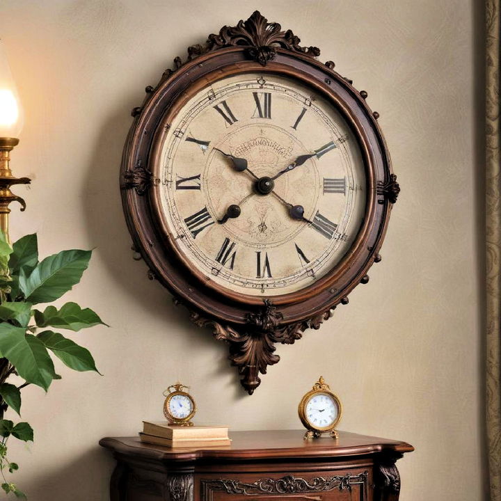 decorative and practical antique clock