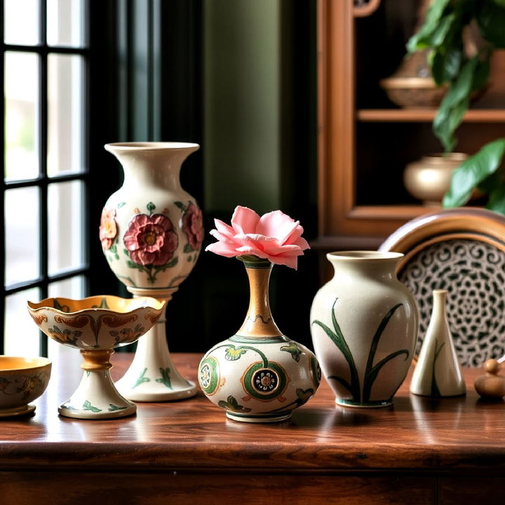 decorative ceramics and pottery centerpieces