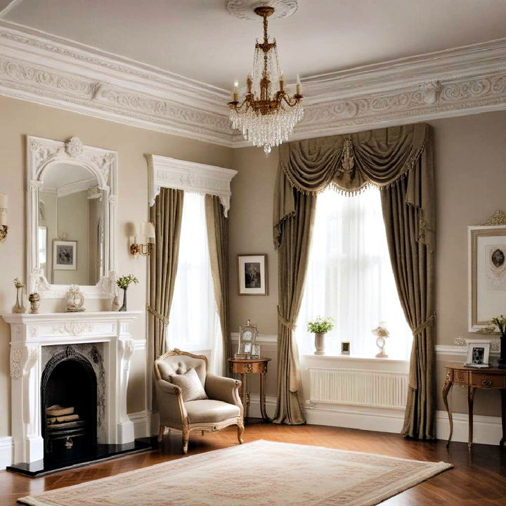 decorative cornice for a polished victorian look