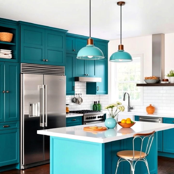 decorative teal pendant lighting