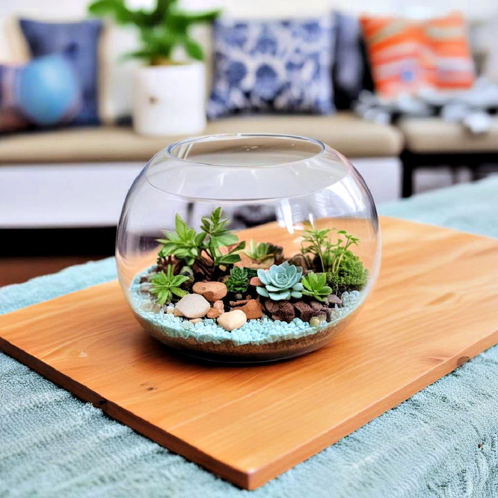 decorative terrarium art piece