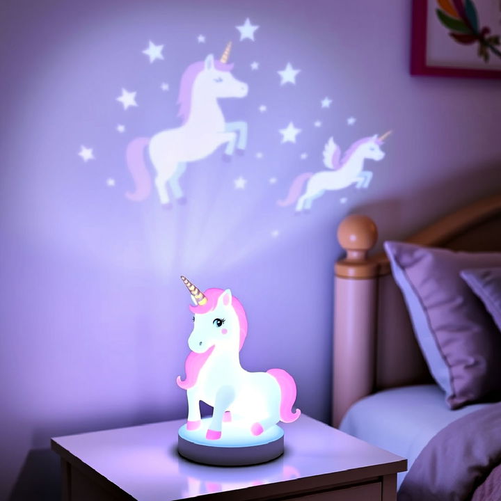 decorative unicorn themed lamp