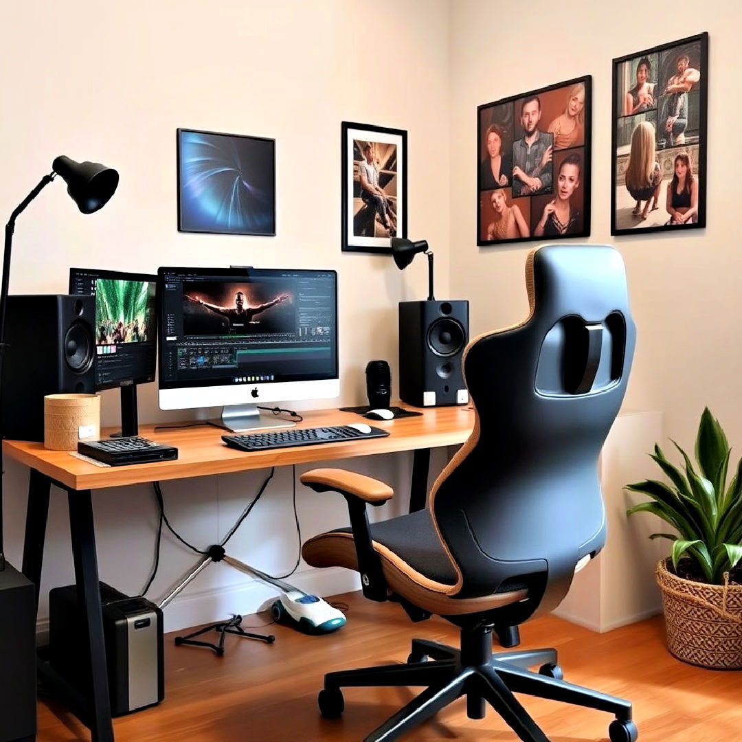 dedicated and comfortable editing station