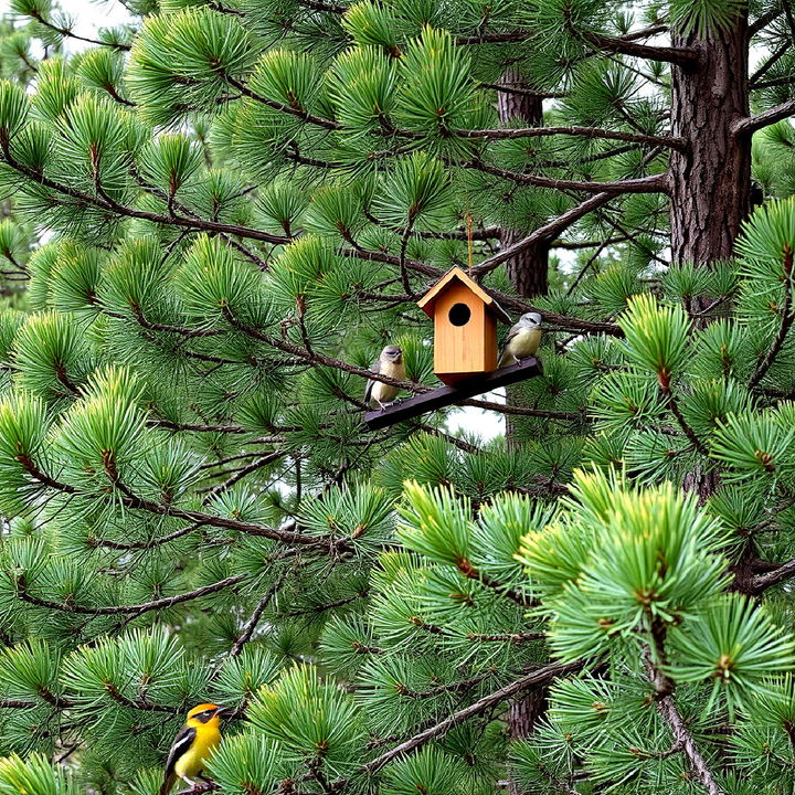 develop a wildlife sanctuary with pines landscape