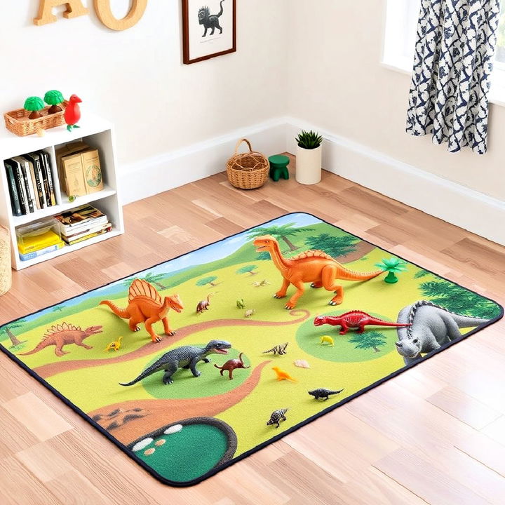 dinosaur themed adventure play mat