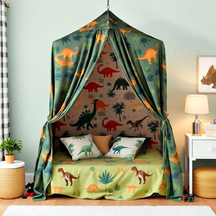 dinosaur themed canopy for kids room