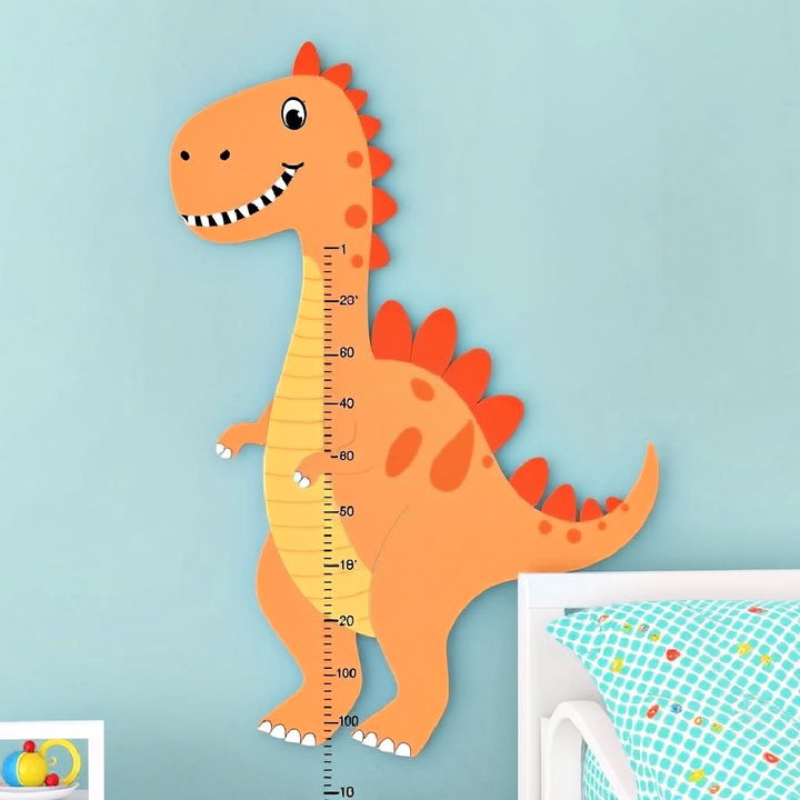 dinosaur themed growth chart