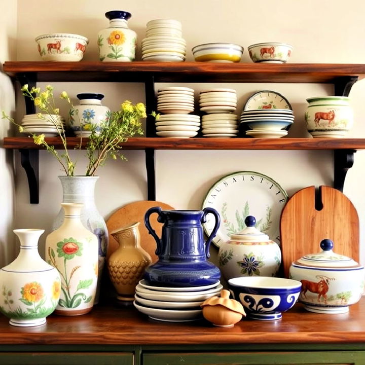 display handcrafted ceramics