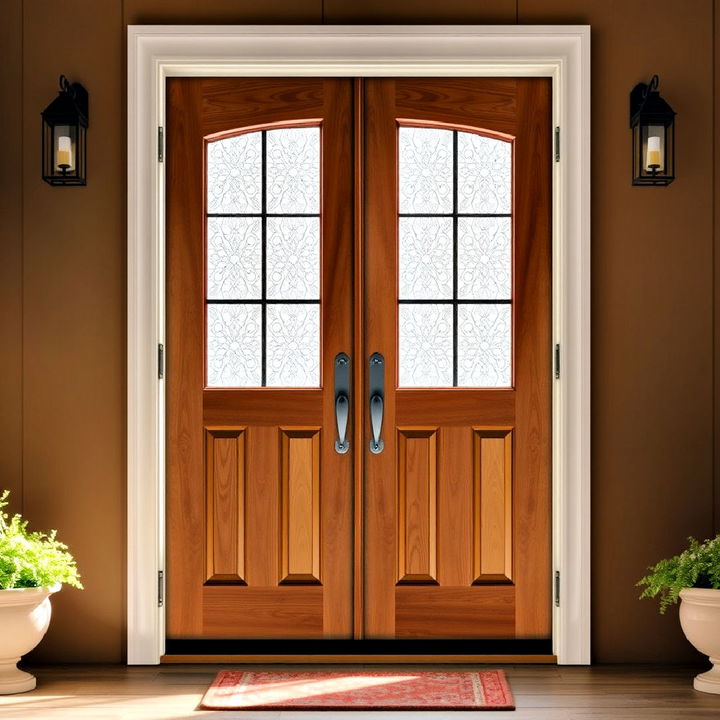 double fiberglass front door