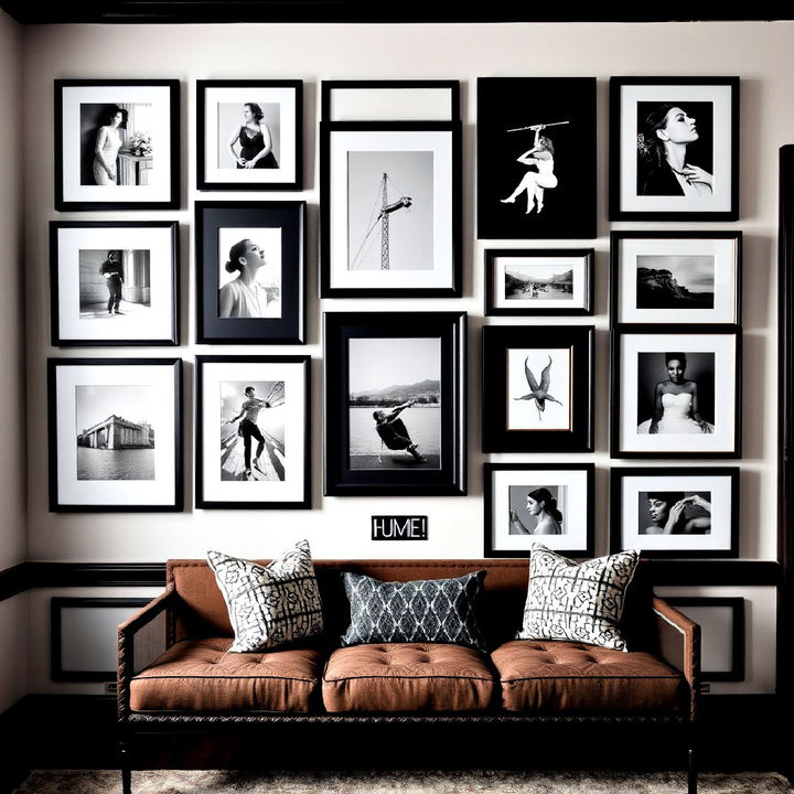 dramatic dark frame for a bold gallery wall