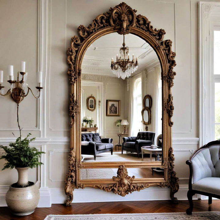 dramatic ornate mirror décor