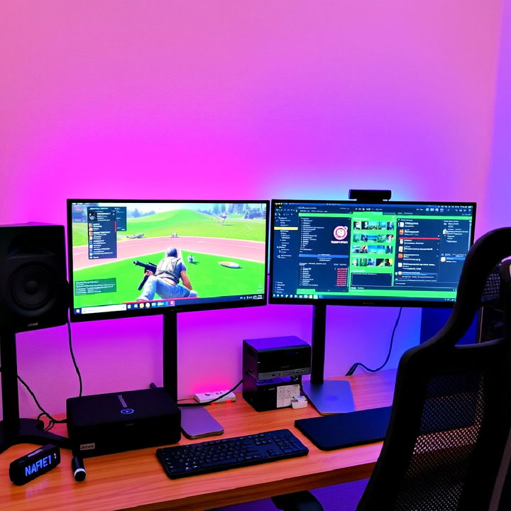 dual monitor setup for streaming